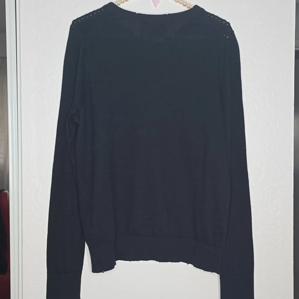 Zadig & Voltaire 100% Cotton Thin Oversized Sweater With Skull Studded Size S - Picture 11 of 11